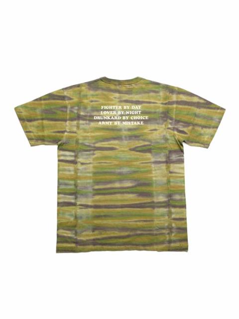 Buzz Rickson's SLUB YARN T-SHIRT - THE DYE CAMOUFLAGE - BR79733