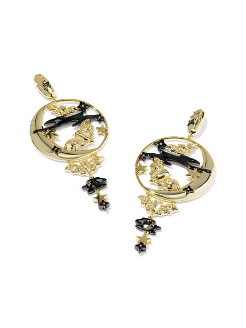 KENDRA SCOTT Spooky Night Mixed Metal Statement Earrings