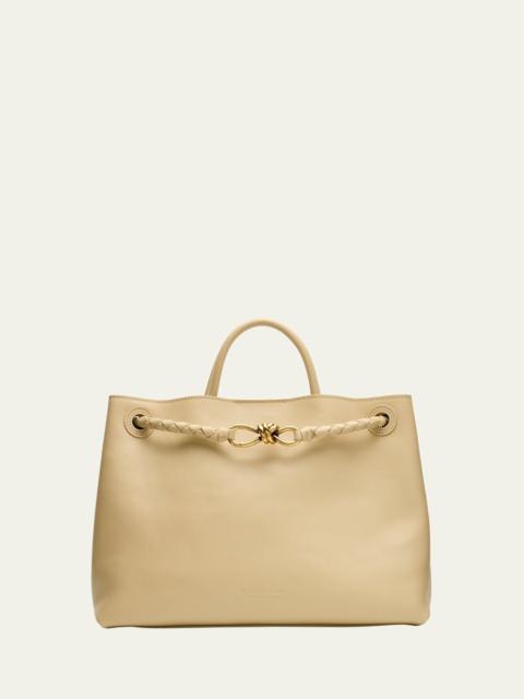 Bottega Veneta Andiamo Medium Leather Tote Bag