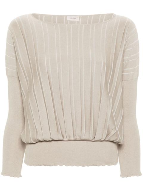 AGNONA drop-shoulder ribbed jumper