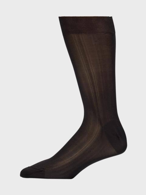 Brioni Men's Calza Corta Silk Crew Socks