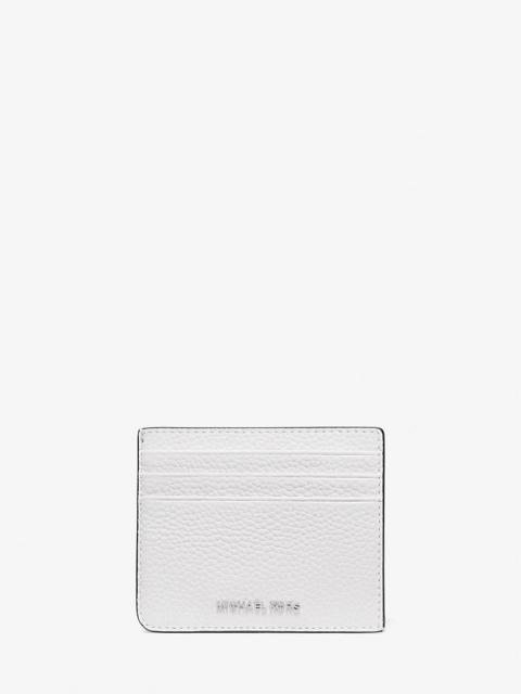 MICHAEL KORS Hudson Pebbled Leather Card Case