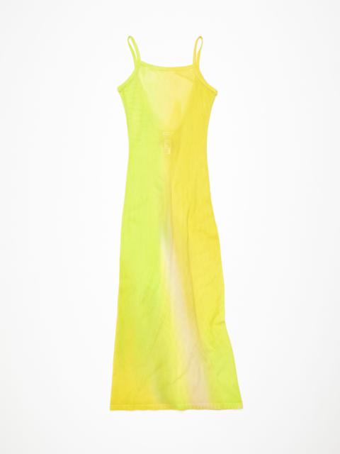 Strap dress - Acid yellow