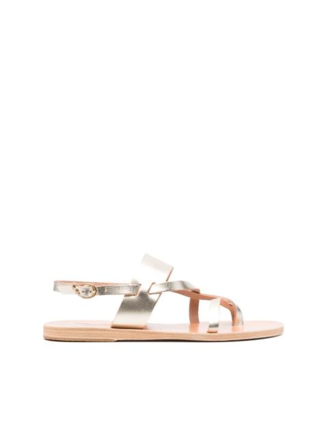 ANCIENT GREEK SANDALS Alethea metallic-effect sandals