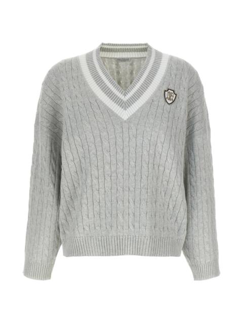 Cotton cable knit sweater