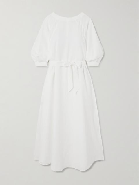 Loro Piana Belted Linen Dress