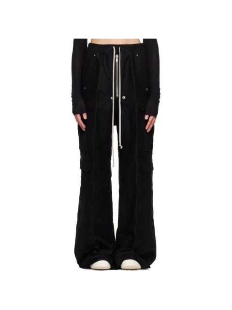 Rick Owens Black Tower Cargobelas Trousers