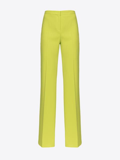PINKO FLARED STRETCH TROUSERS