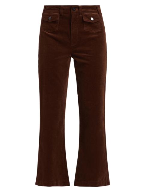 PAIGE Women's Leenah Stretch Cotton Patch Pocket Ankle Jeans - Chicory Coffee