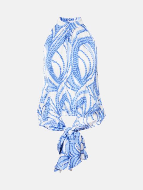 Poupette St Barth Clea printed top