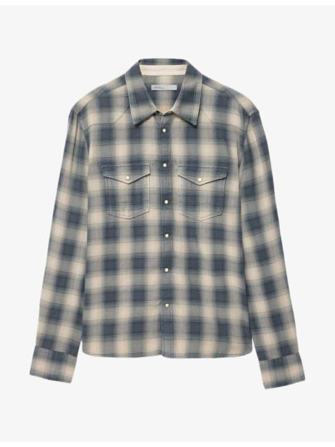 ALLSAINTS Brook Checked Long-Sleeve Cotton Shirt