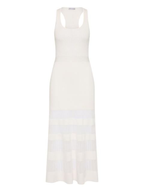 REBECCA VALLANCE Reign ribbed midi dress