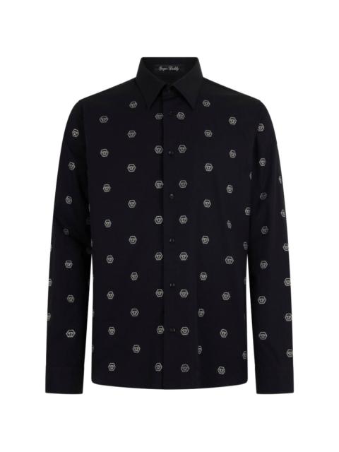 PHILIPP PLEIN rhinestone-embellished shirt