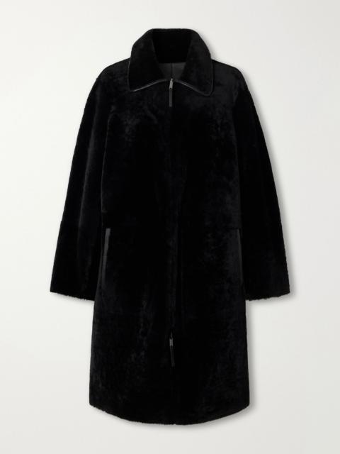 JOSEPH Caspian shearling coat Black