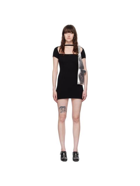 courrèges Black Hyperbole Minidress