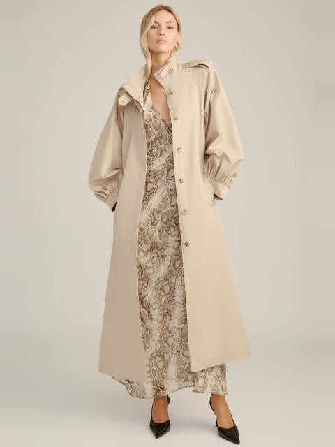 BARDOT Isler Longline Trench Coat In Latte