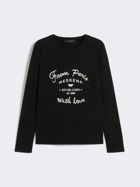 WEEKEND Max Mara ALIAS T-shirt in stretch cotton jersey