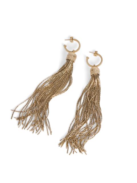 Balmain Brass tassel earrings