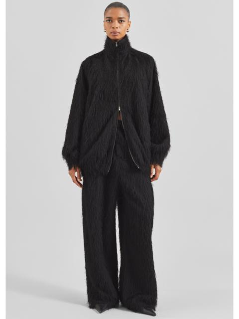 The Frankie Shop Baxter Fringed Track Pants - Black