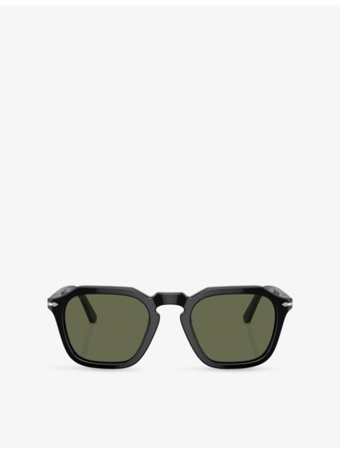 Persol PO3292S Square-Frame Acetate Sunglasses