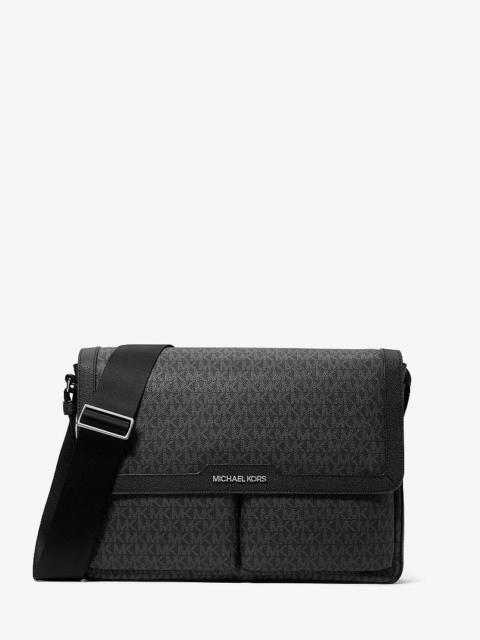 MICHAEL KORS Pacey Medium Signature Logo Messenger Bag