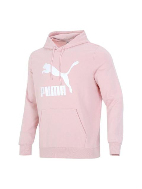 PUMA PUMA Classics Logo Printing Pullover Sports Pink Red 531370-26