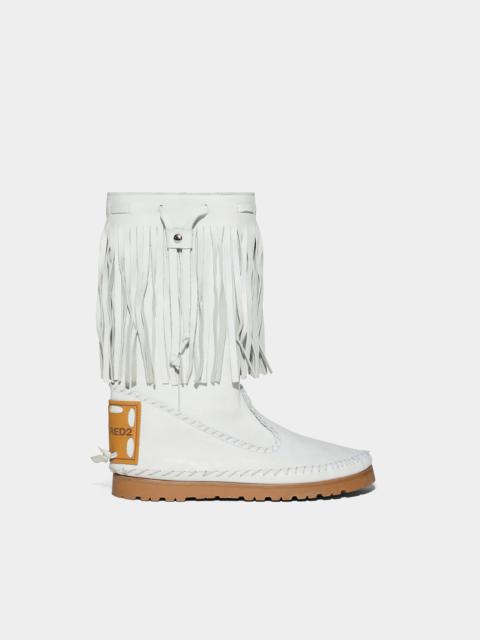 DSQUARED2 FRINGES ANKLE BOOTS