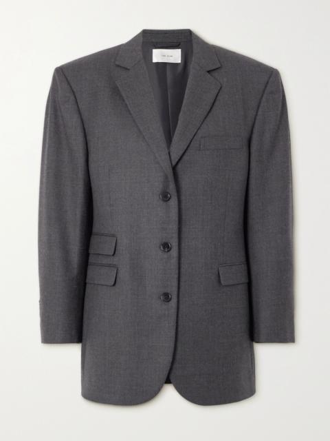 The Row Ule wool-twill blazer Gray