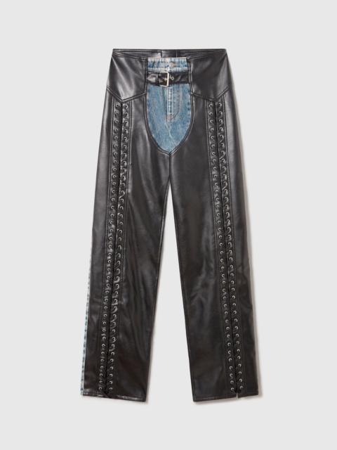 Stella McCartney Lace-Up Vegan Chap Jeans