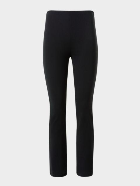 AKRIS Cindy Signature Jersey Bootcut-Leg Ankle Pants