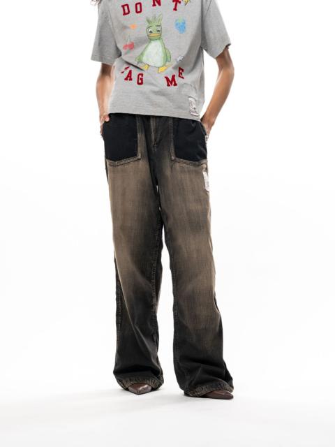 Maison MIHARAYASUHIRO Cut-Out Pocket Denim Pants