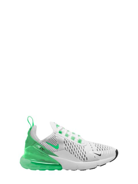 Air Max 270 Sneaker in White/Green Shock-White-Black