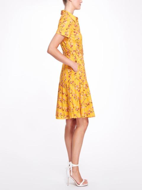 Marchesa STRIPE PRINT MINI DAY DRESS