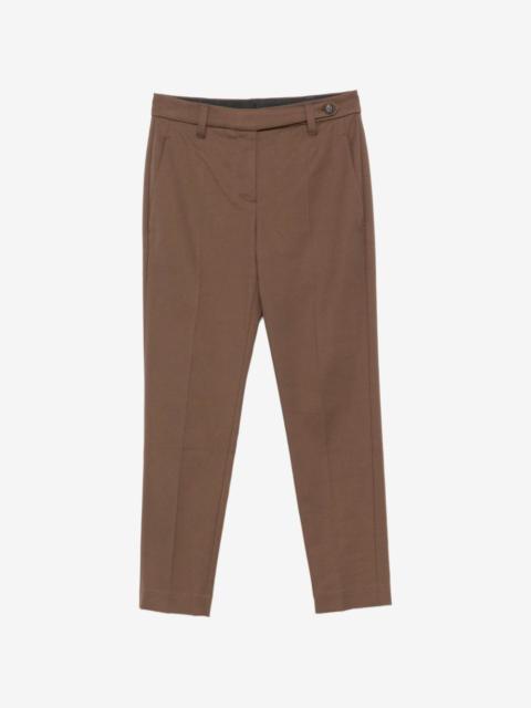 Brunello Cucinelli belt-loops cropped trousers