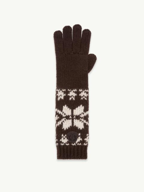 Moncler Jacquard Knit Gloves