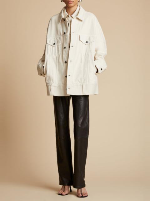 KHAITE The Grizzo Jacket in Ivory