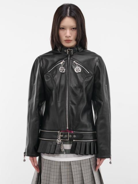 Chopova Lowena Scorpions Lamb Leather Fitted Jacket