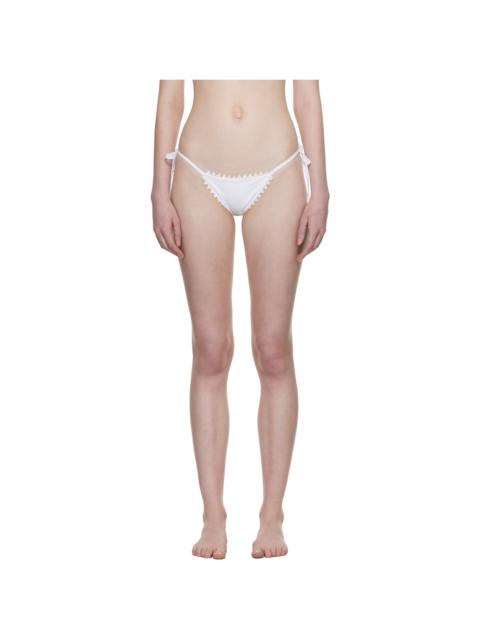 JACQUEMUS White 'The Picot' Bikini Bottom