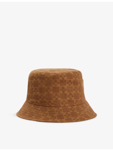 Sandro Square-Motif Denim Bucket Hat