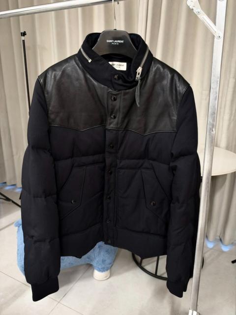 SAINT LAURENT Saint Laurent FW13 Lambskin Yoke Puffer Jacket by Hedi Slimane