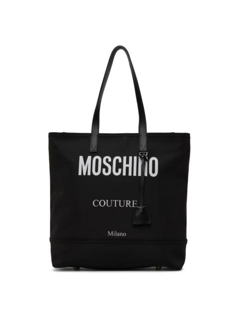 Moschino 대조 로고 tote 부대