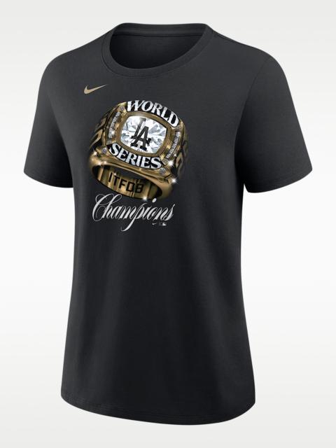 Nike Los Angeles Dodgers 2025 World Series Champion Gold Series Women's Nike MLB T-Shirt
