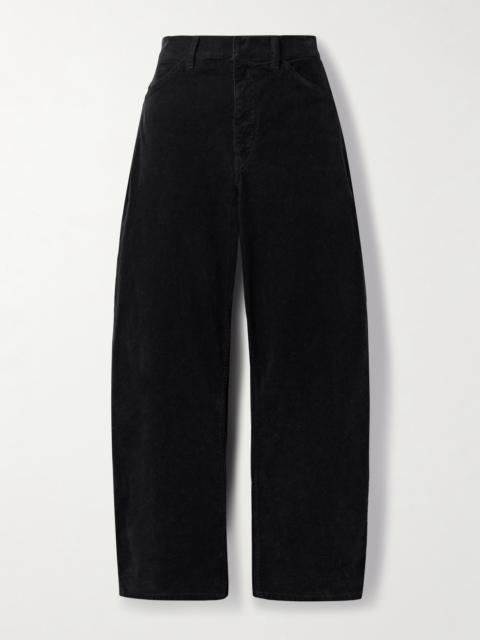 NILI LOTAN Tribeca Cotton-blend Corduroy Barrel-leg Pants