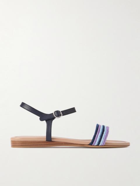 GABRIELA HEARST Alexi Crocheted And Leather Sandals
