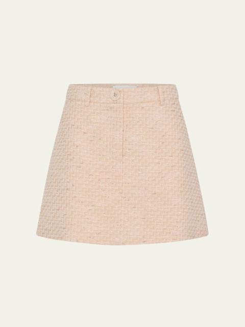 ANNA QUAN Lyndel Tweed Mini Skirt