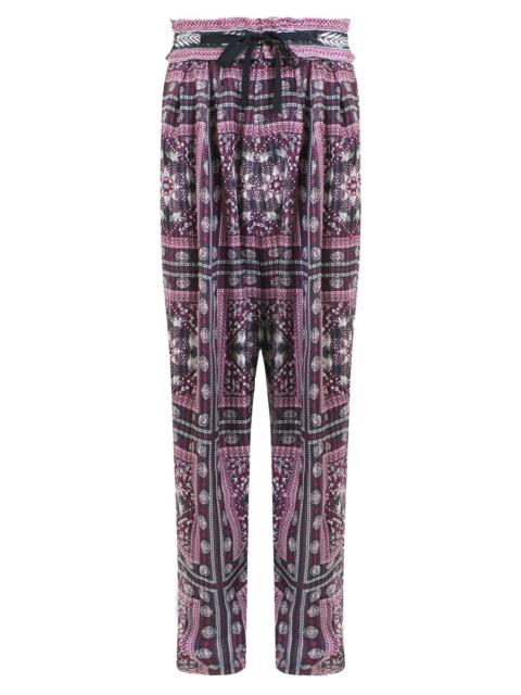 EVERSON RELAXED PANT | PAISLEY PRINT RASPBERRY