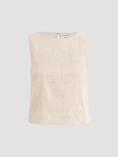 Joe's Jeans Women's The Boatneck Pinstripe Tank - Micro Stripe