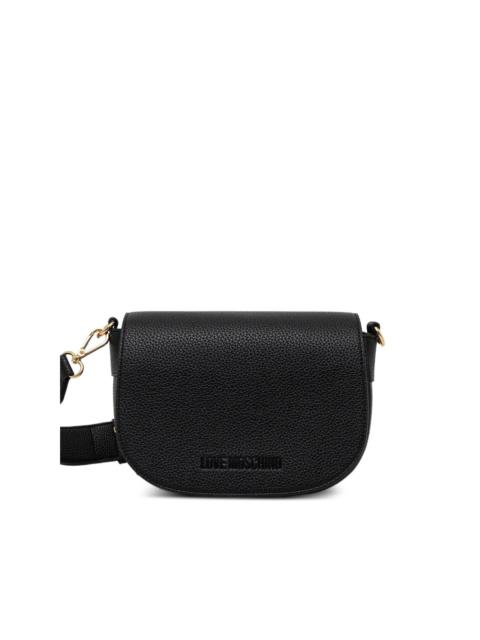Moschino mini logo-lettering satchel