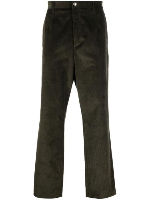 Roberto Cavalli logo-embroidered corduroy trousers