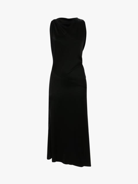 Victoria Beckham Sleeveless Twist Dress In Black